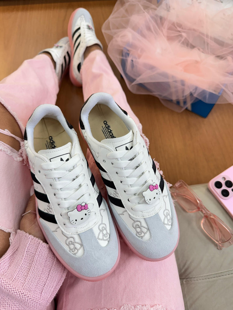 TÊNIS AD HELLO KITTY COURO LEGÍTIMO